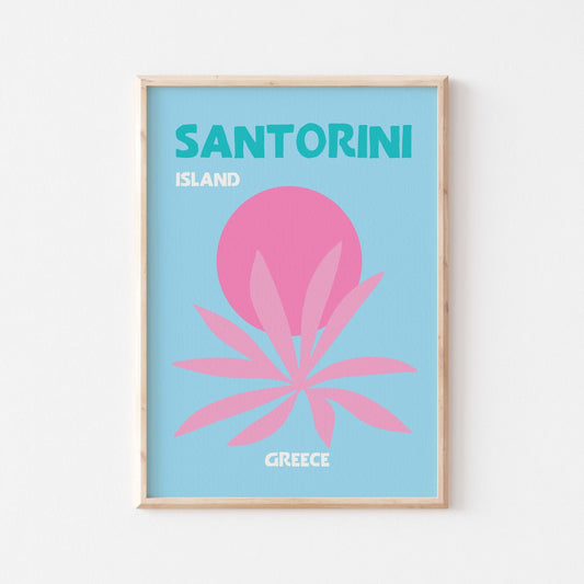Santorini Island Art Print - Posterami
