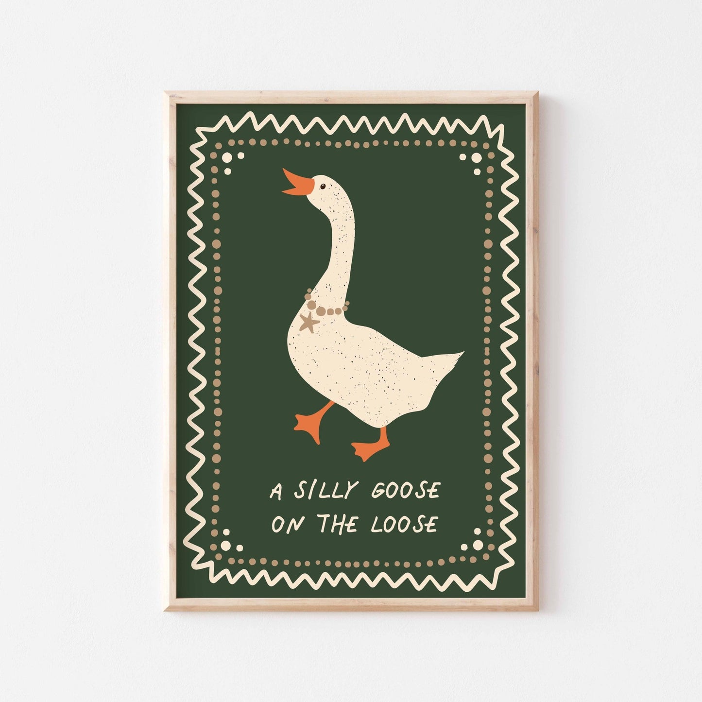 Silly Goose Art Print - Posterami