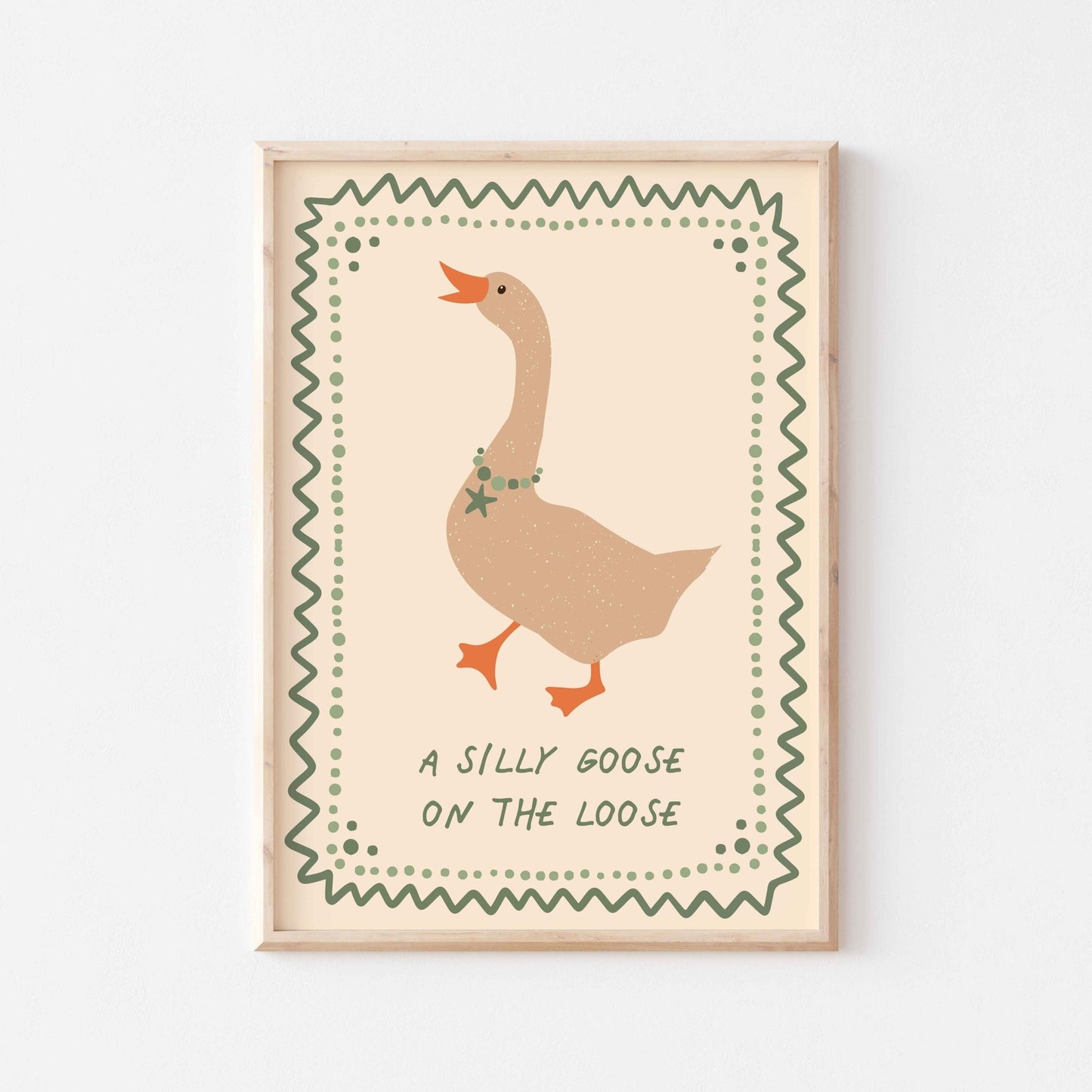 Silly Goose Art Print - Posterami
