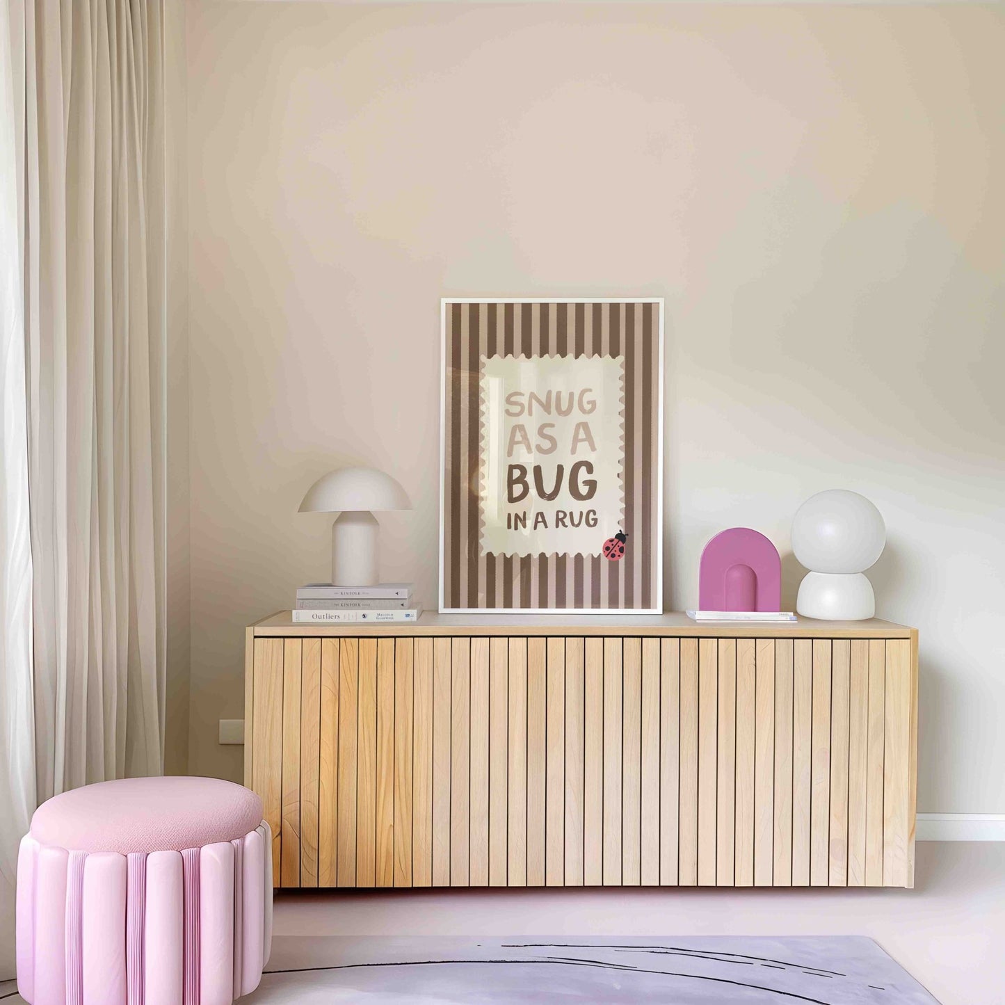 Snug As A Bug In A Rug Art Print - Posterami