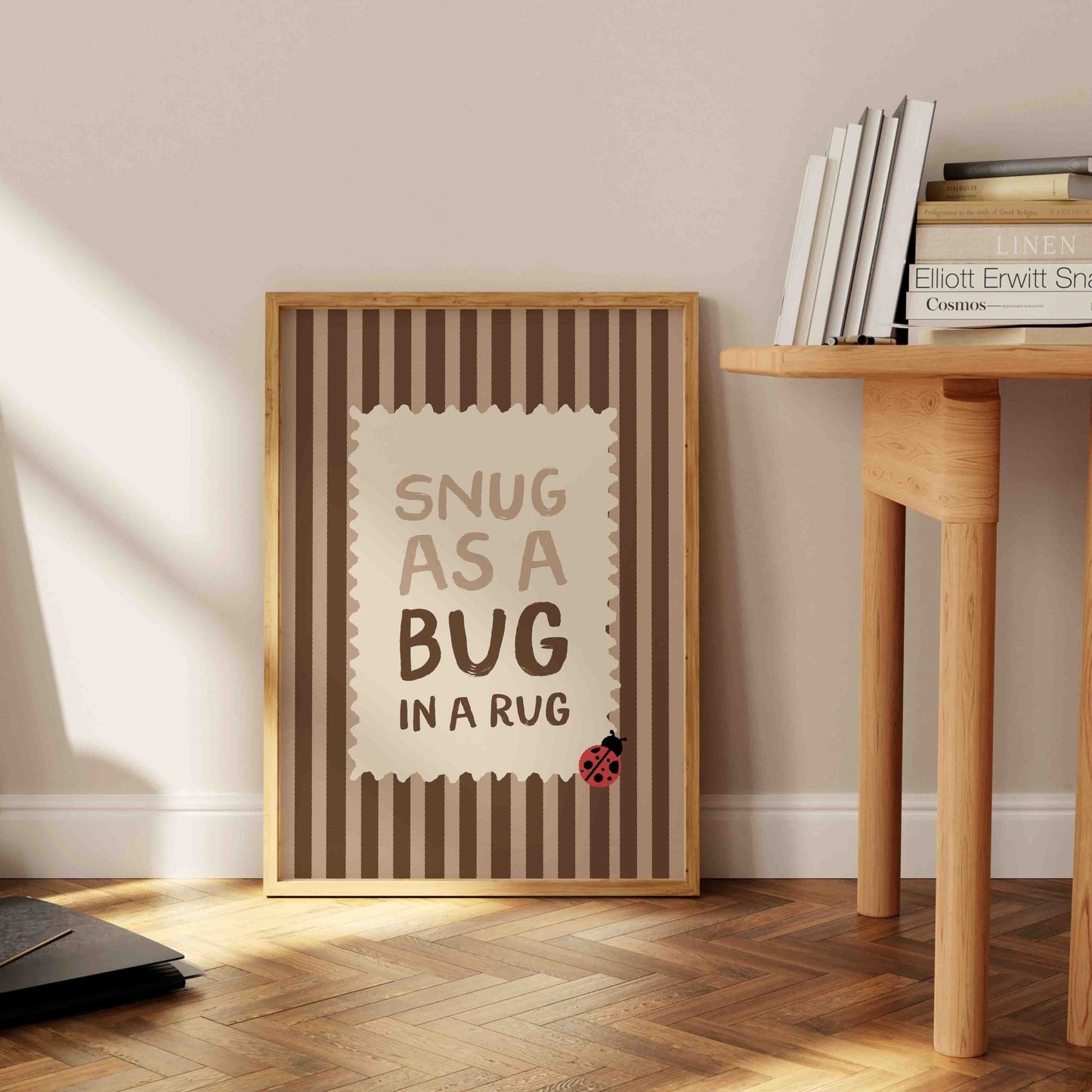 Snug As A Bug In A Rug Art Print - Posterami