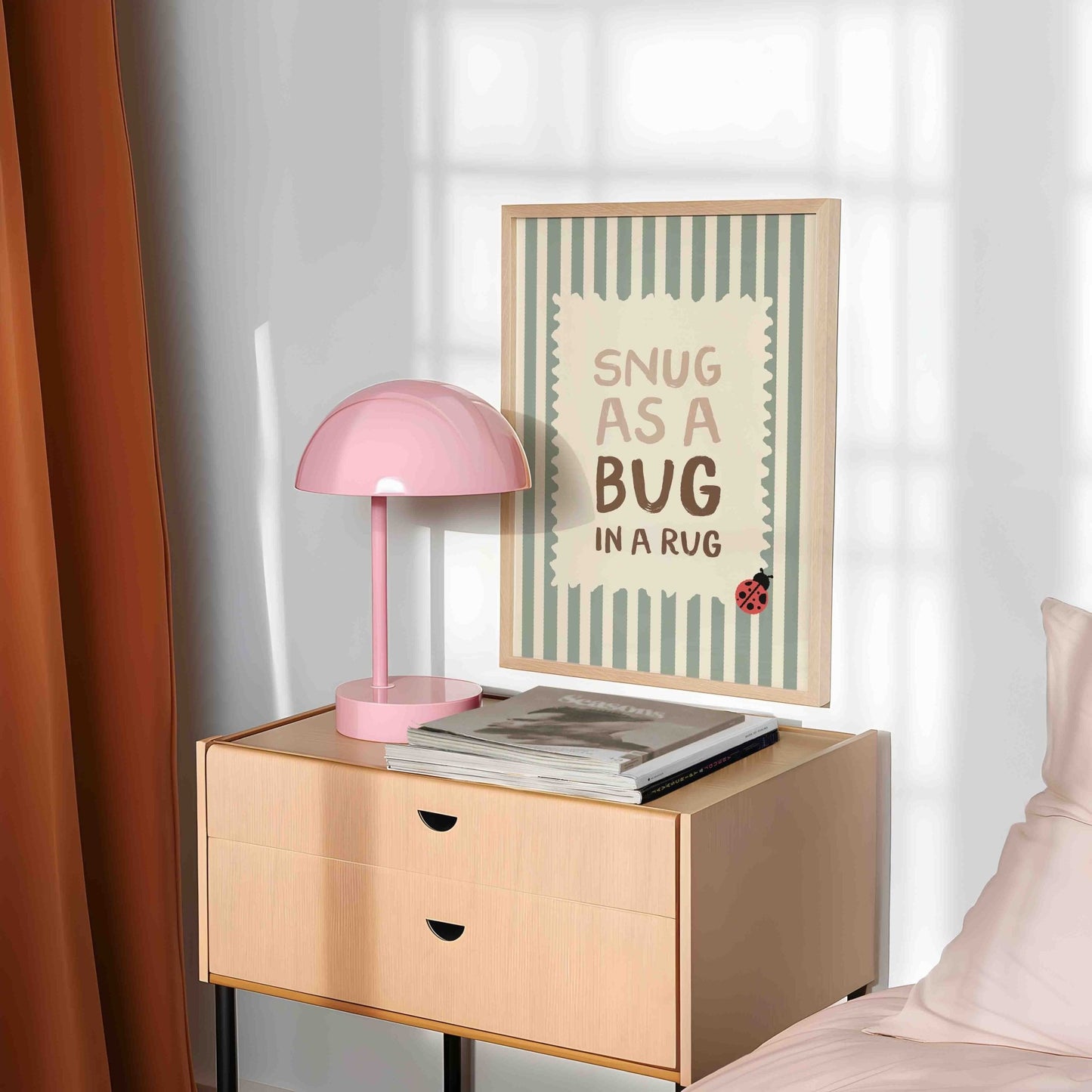 Snug As A Bug In A Rug Art Print - Posterami