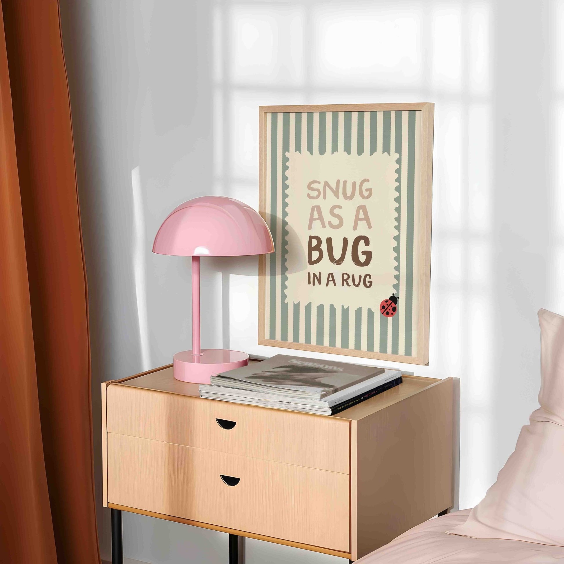 Snug As A Bug In A Rug Art Print - Posterami