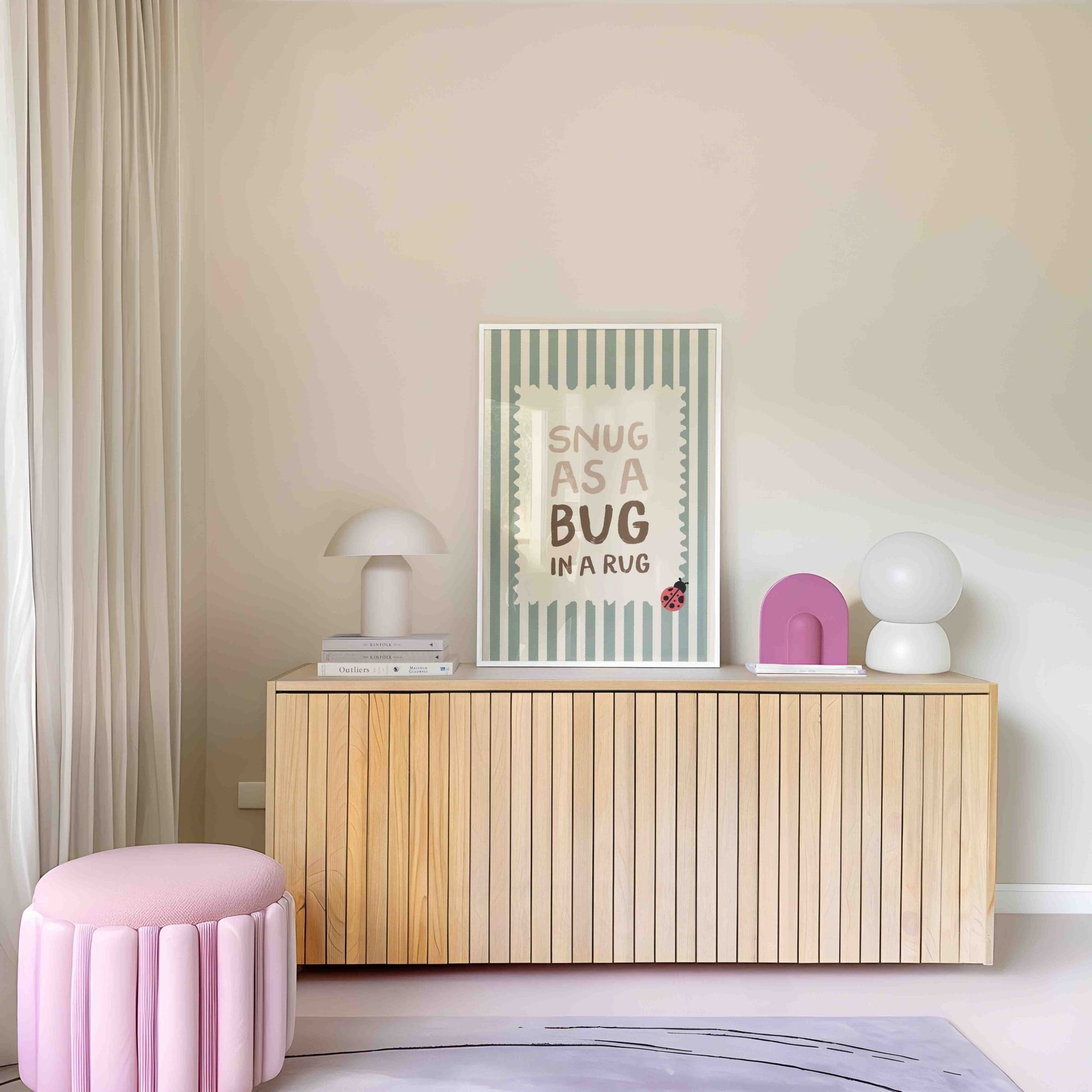 Snug As A Bug In A Rug Art Print - Posterami