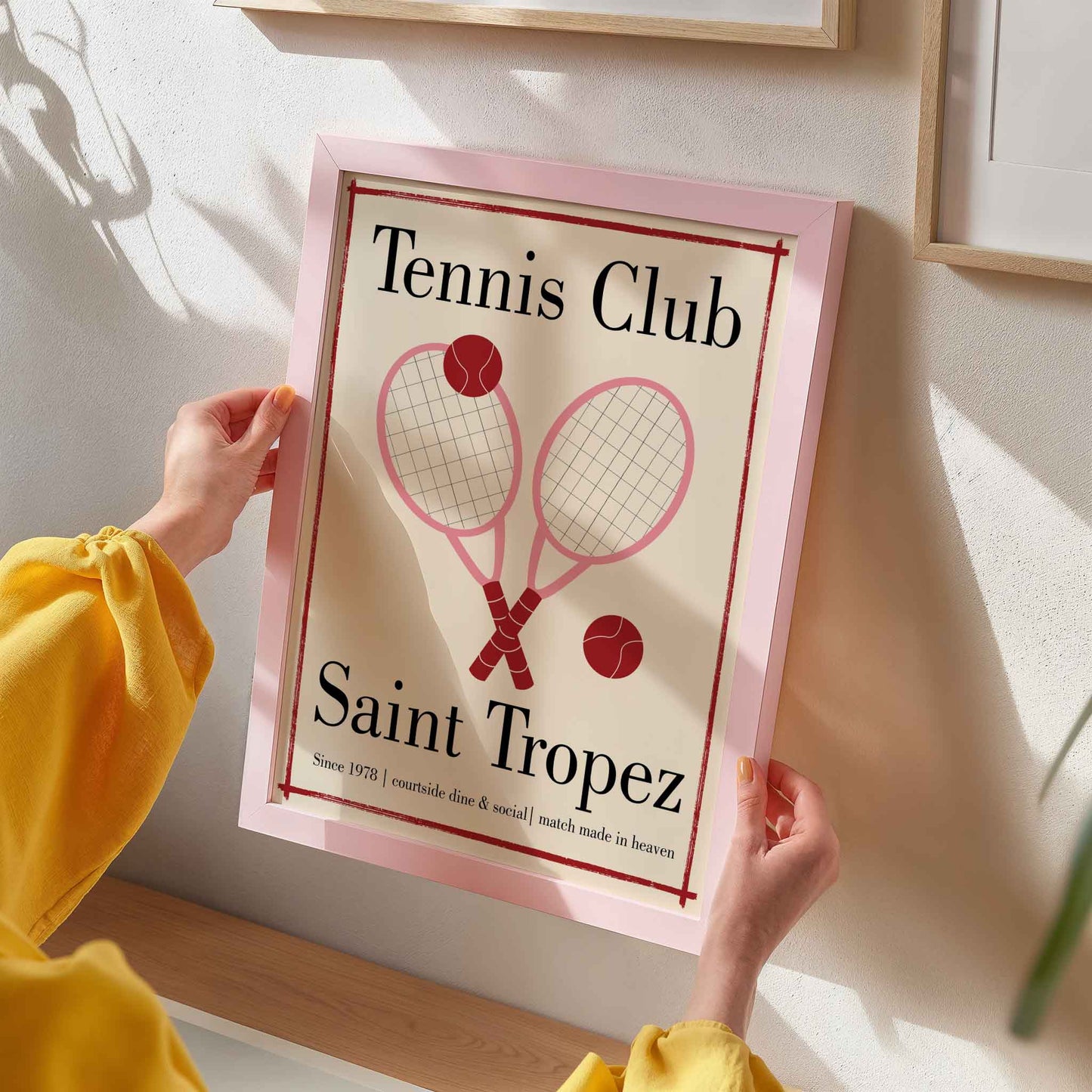 Tennis Club Saint Tropez Art Print - Posterami