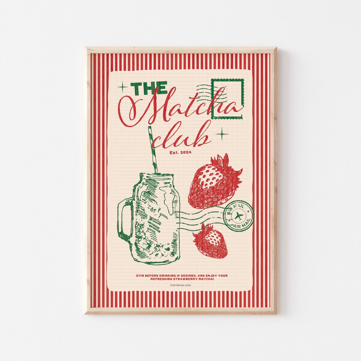 The Matcha Club Art Print - Posterami