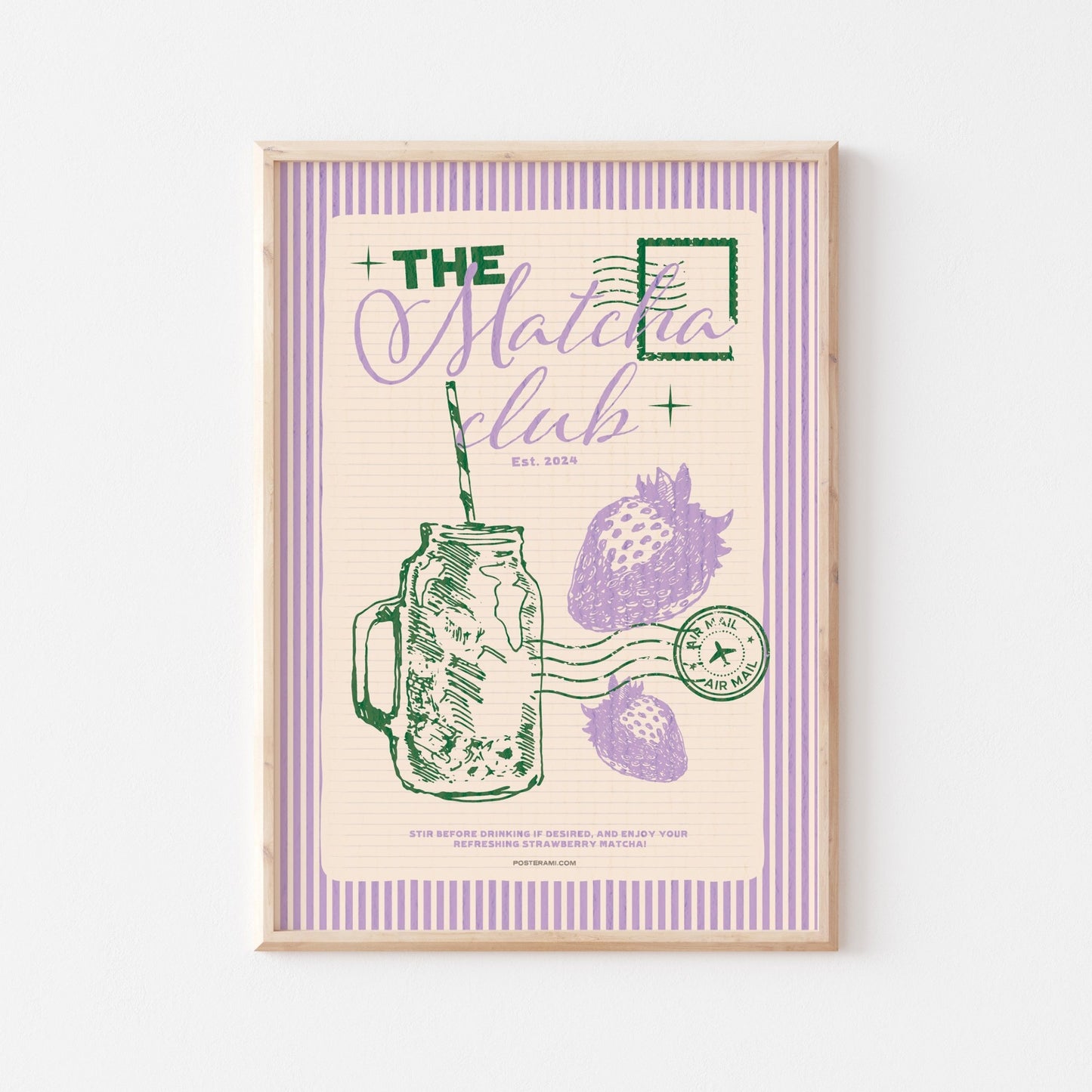 The Matcha Club Art Print - Posterami