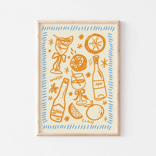 The Perfect Aperol Spritz Art Print - Posterami