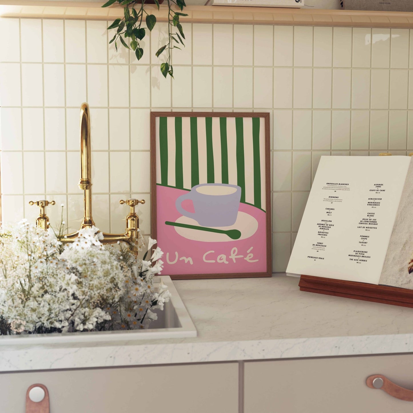 Un Cafe Art Print - Posterami