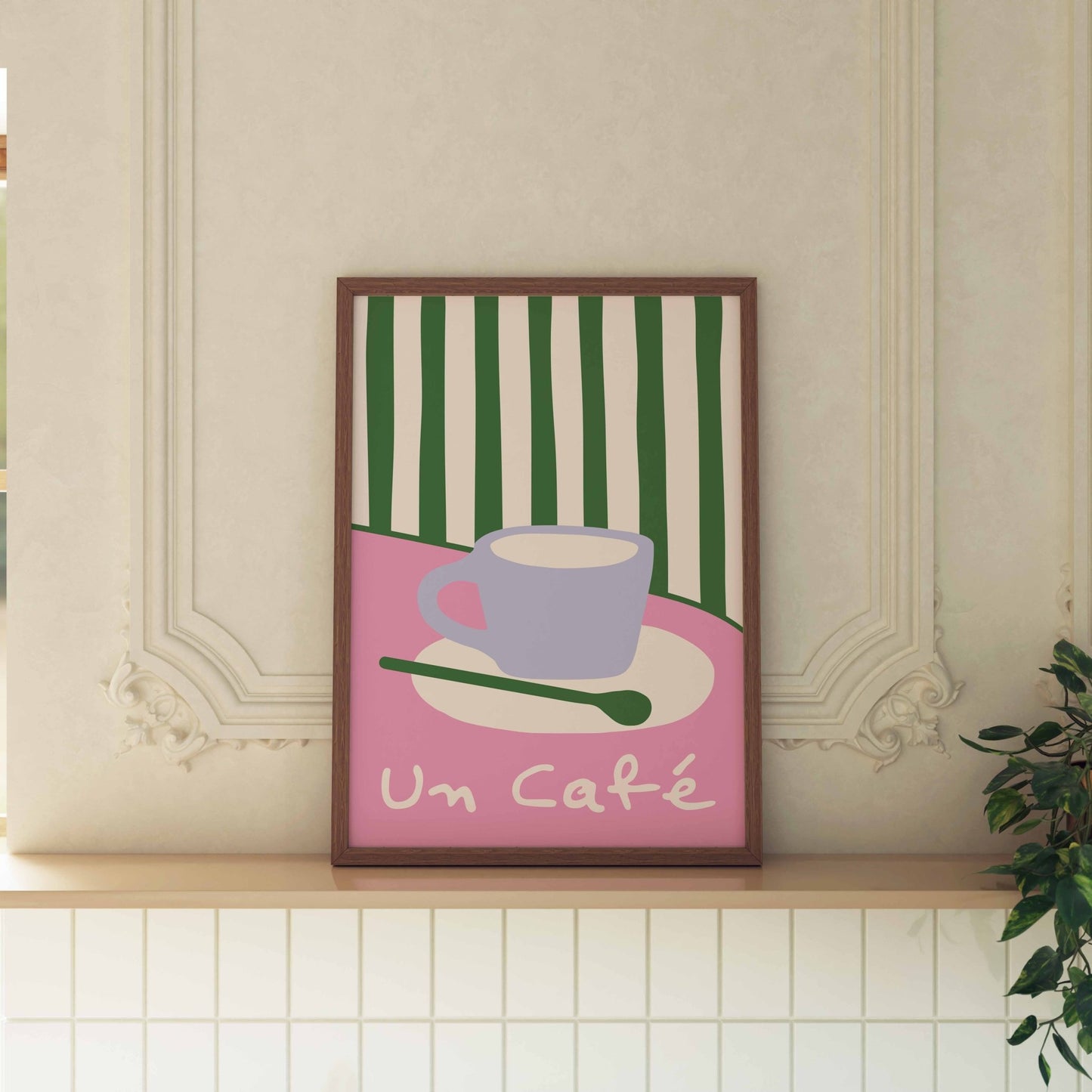 Un Cafe Art Print - Posterami