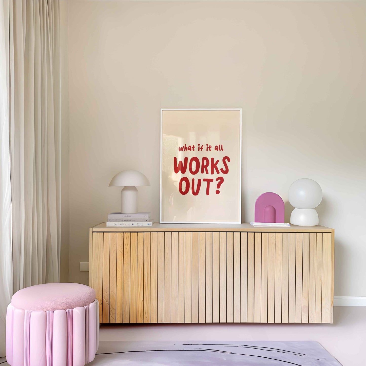 What If It All Works Out Art Print - Posterami