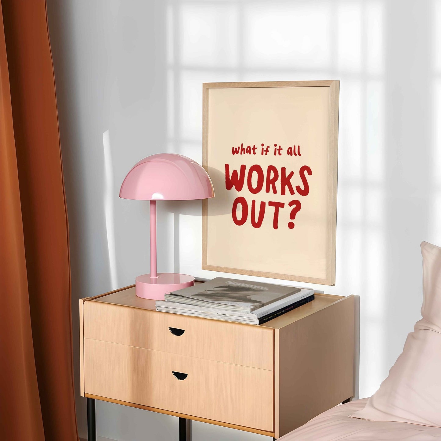 What If It All Works Out Art Print - Posterami