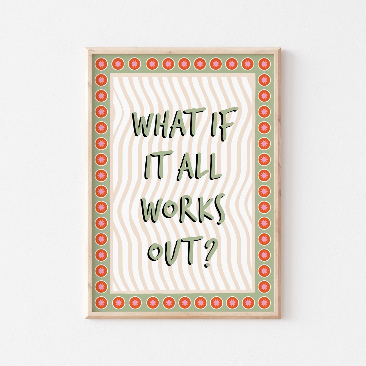 What If It All Works Out Art Print - Posterami