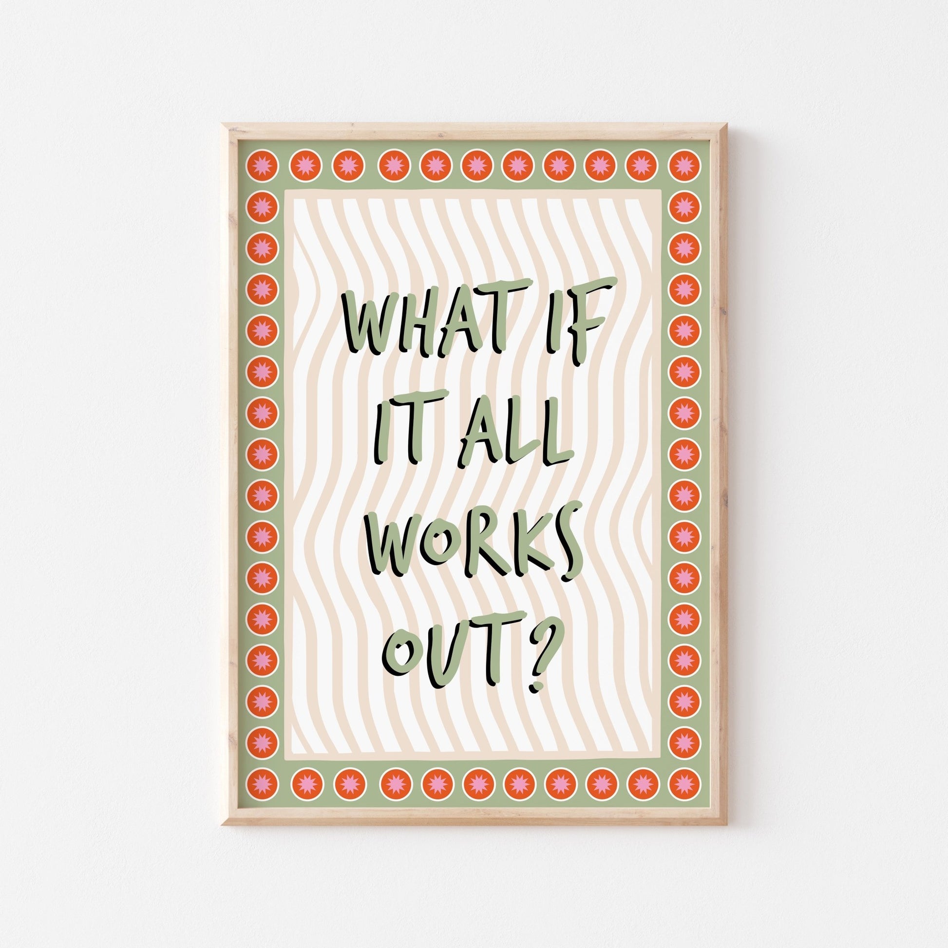 What If It All Works Out Art Print - Posterami