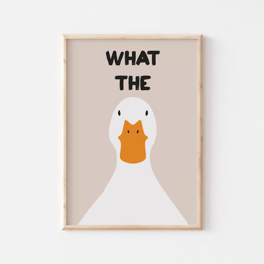 What The Duck Art Print - Posterami