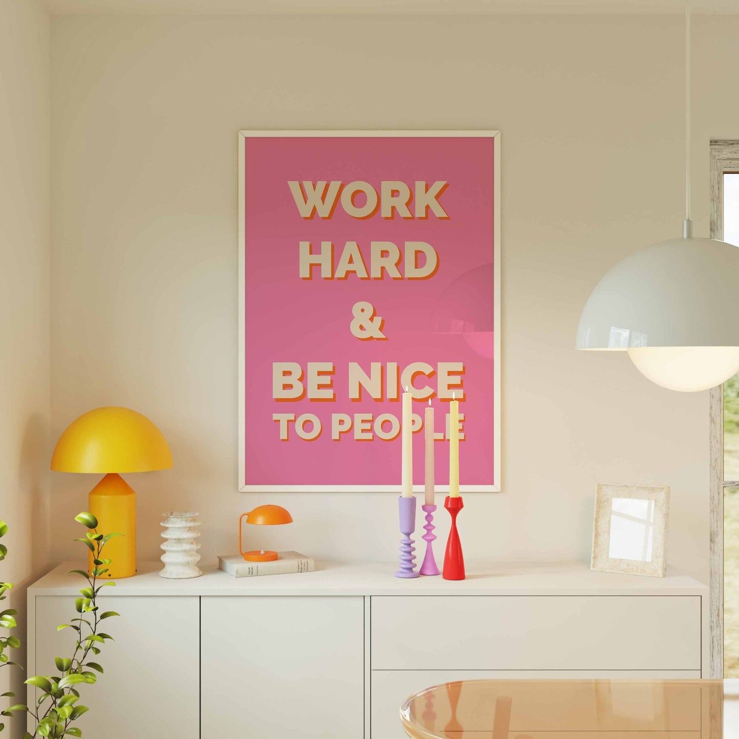 Work Hard And Be Nice To People No. 2 - Posterami