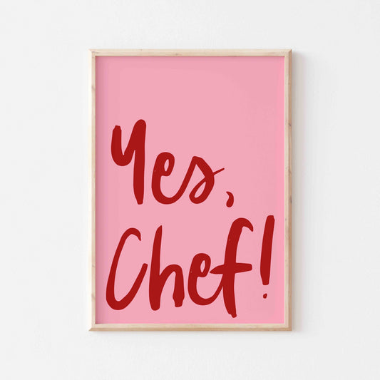 Yes Chef Art Print - Posterami