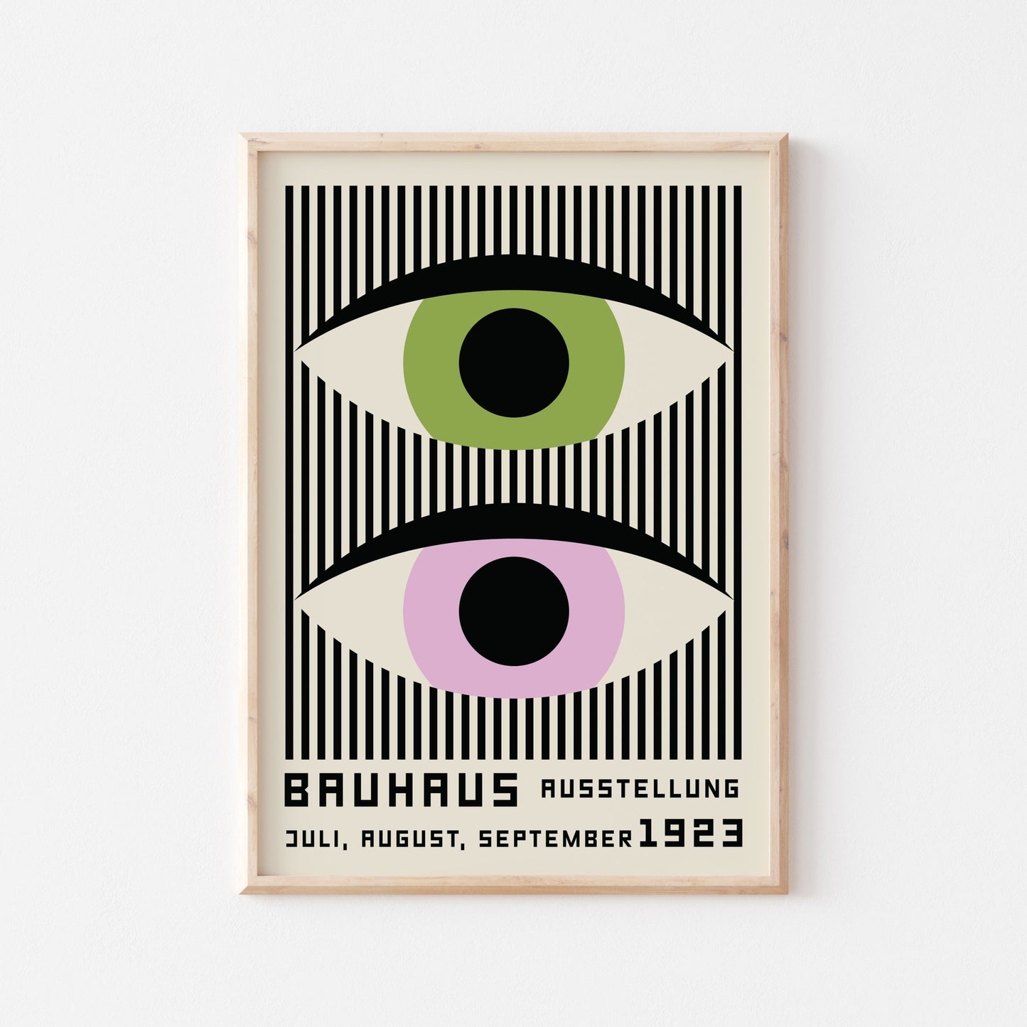 Bauhaus Eyes Art Print (more colors) - Posterami