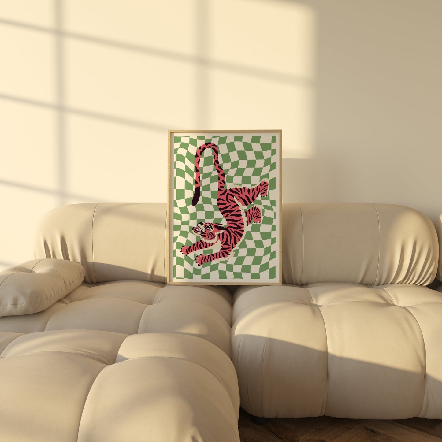 Checkered Tiger - POSTERAMI