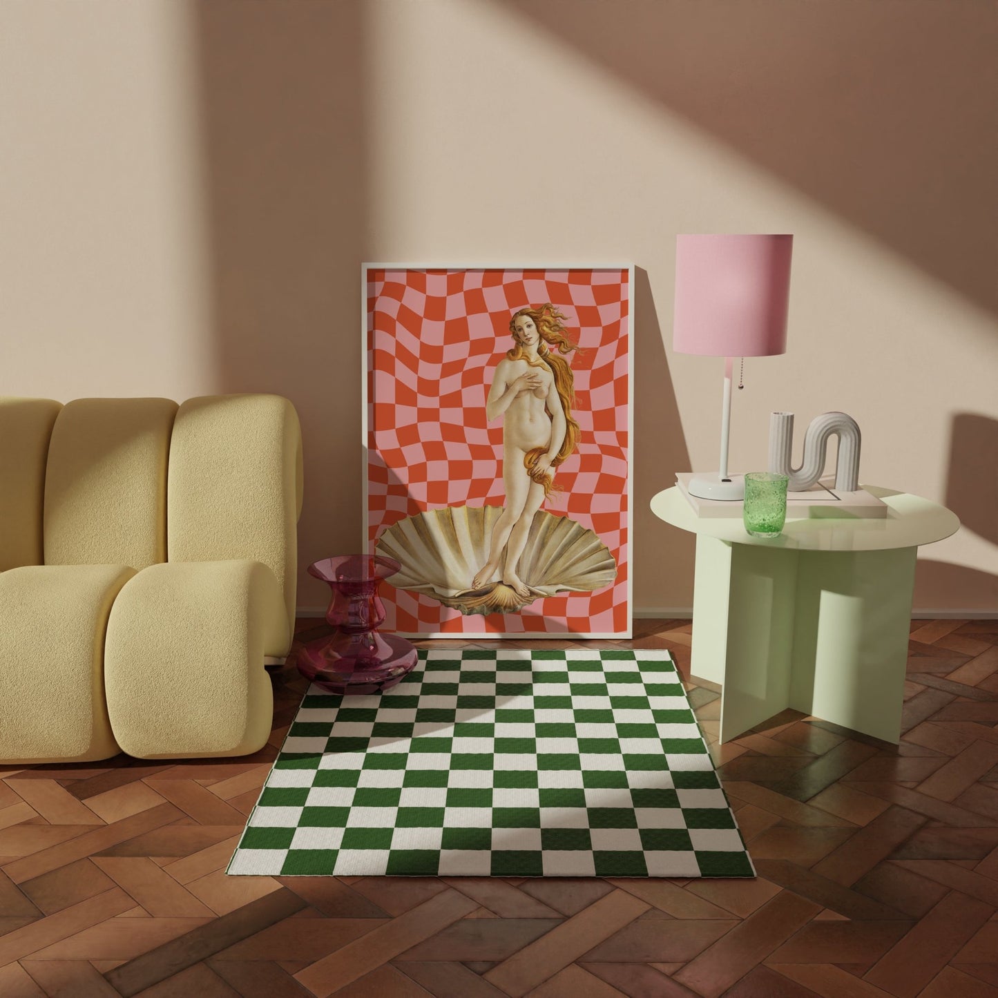 Checkered Venus Print - POSTERAMI