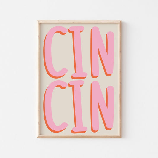 Cin Cin Art Print - Posterami