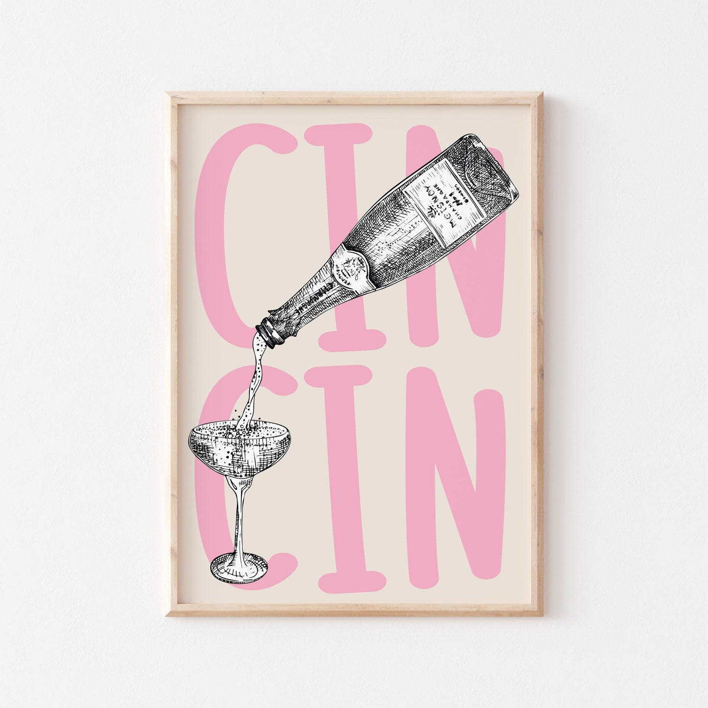 Cin Cin Art Print (more colors) - Posterami