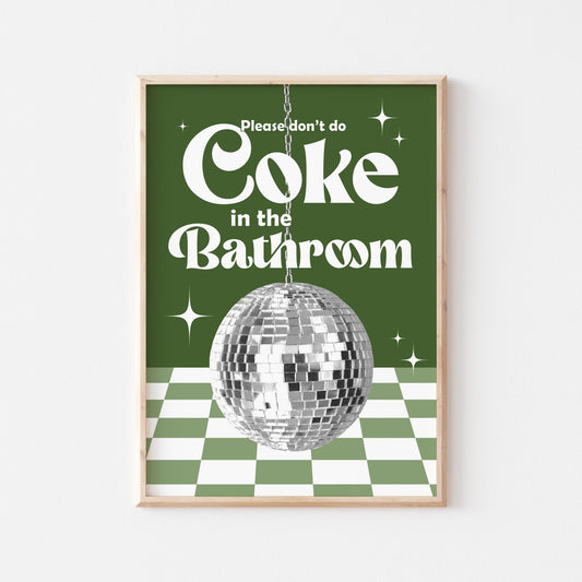 Coke In The Bathroom Print No. 10 - POSTERAMI