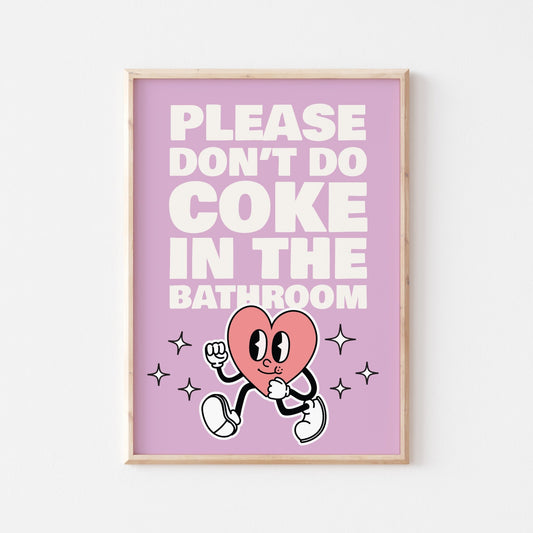 Coke In The Bathroom Print No. 3 - POSTERAMI