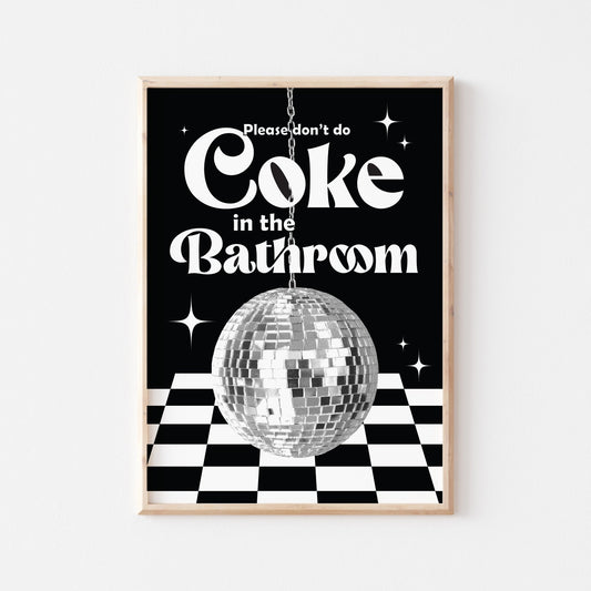 Coke In The Bathroom Print No. 6 - POSTERAMI
