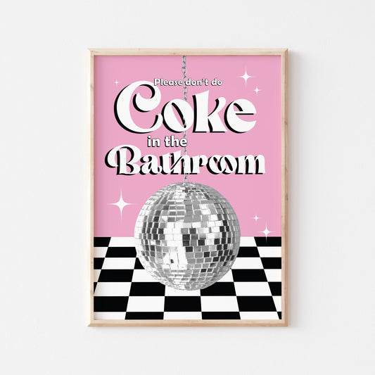 Coke In The Bathroom Print No. 8 - POSTERAMI