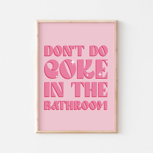 Coke In The Bathroom Print No. 9 - POSTERAMI