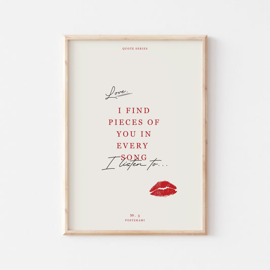 Every Song Art Print - Posterami