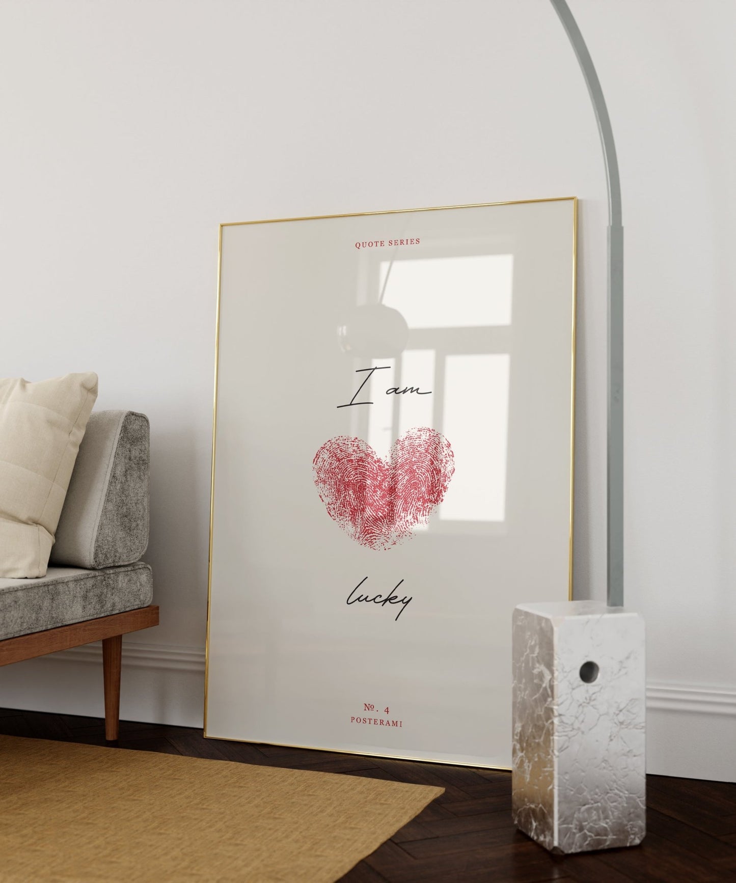 I Am Lucky Art Print - Posterami