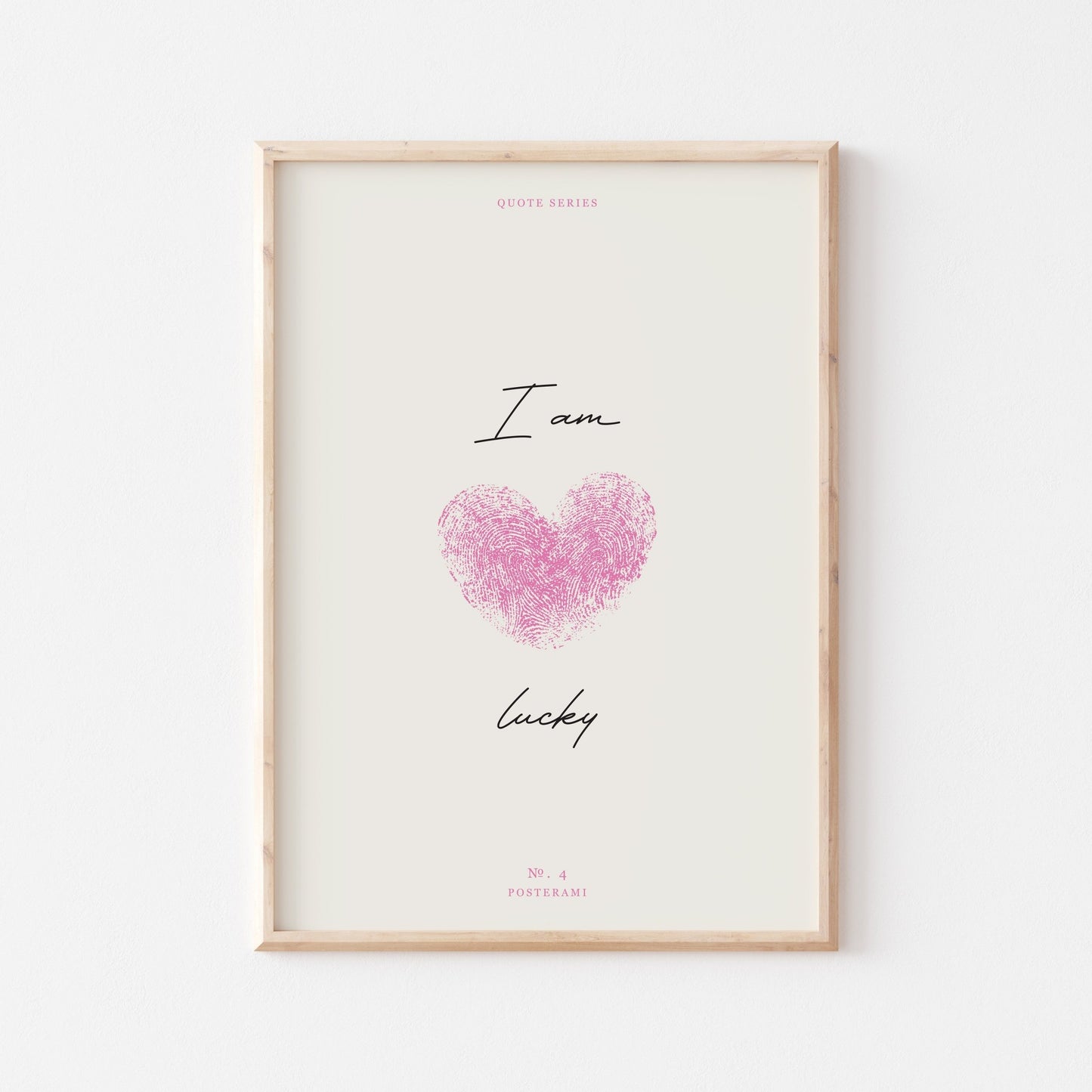 I Am Lucky Art Print - Posterami