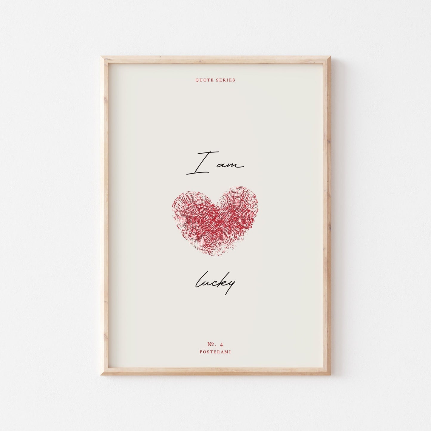 I Am Lucky Art Print - Posterami