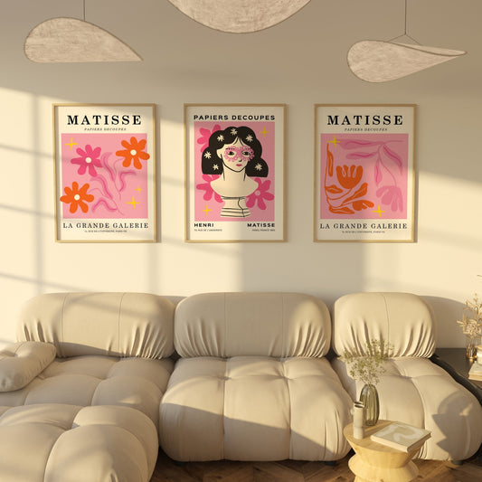 Matisse Print Set of 3 No. 16 - POSTERAMI