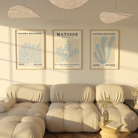 Matisse Print Set of 3 No. 9 - POSTERAMI