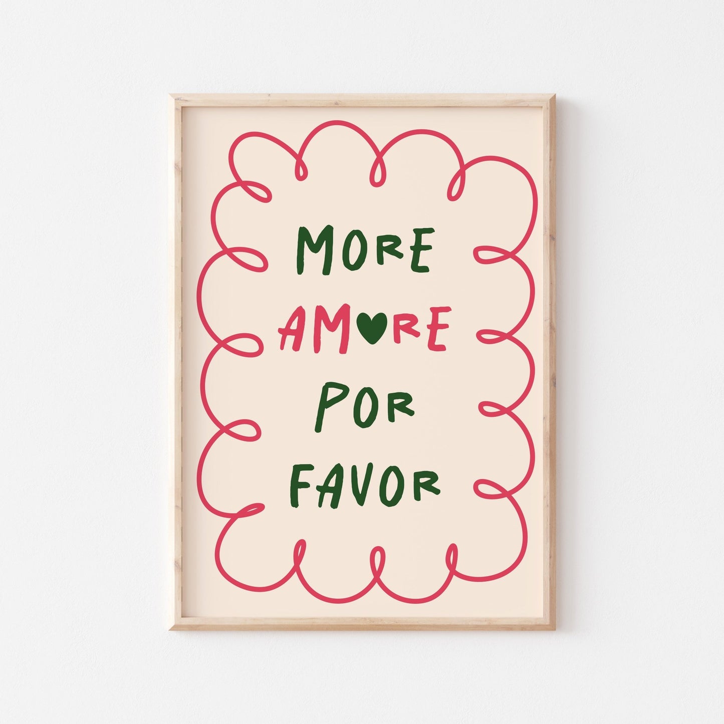 More Amore Por Favor Art Print - Posterami