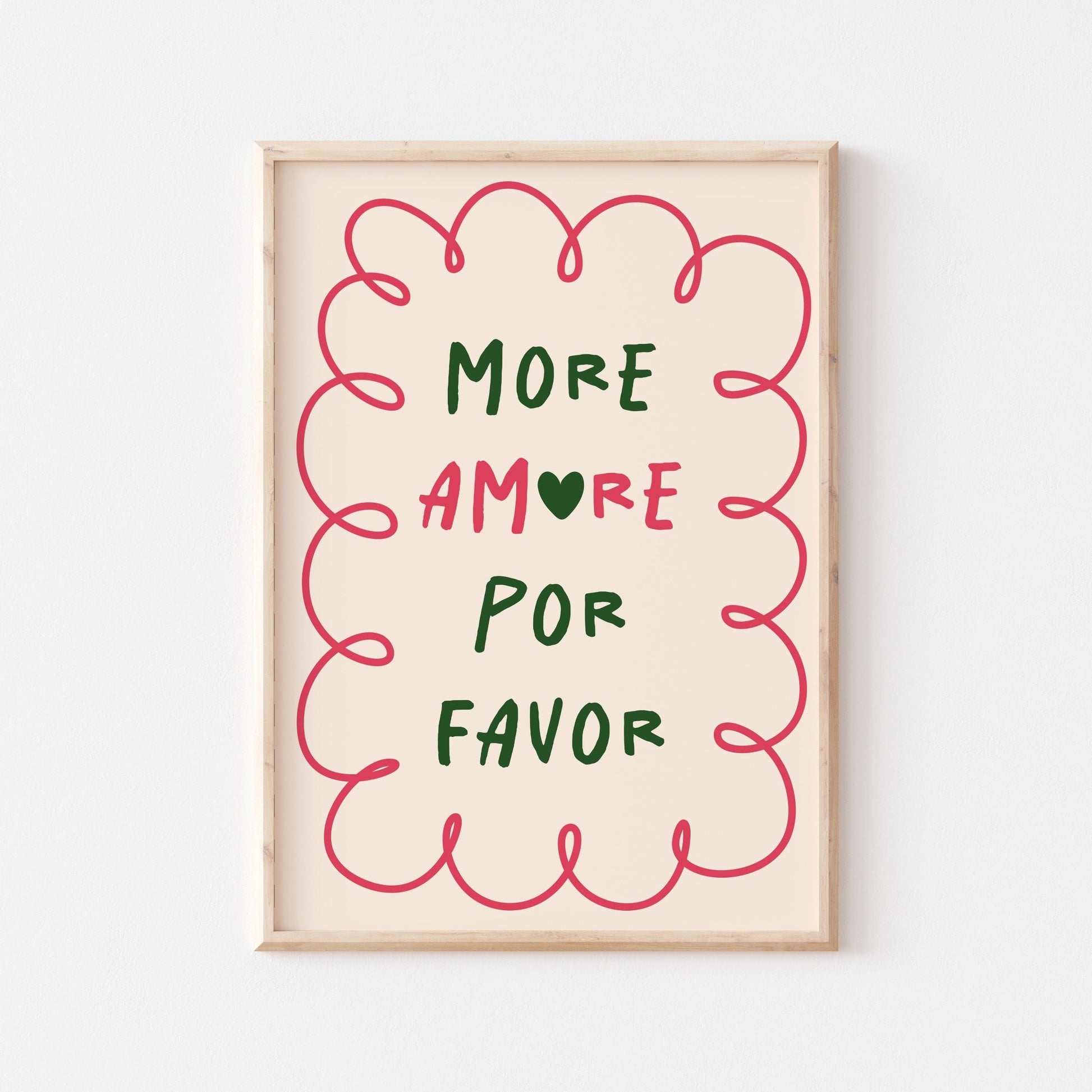 More Amore Por Favor Art Print - Posterami