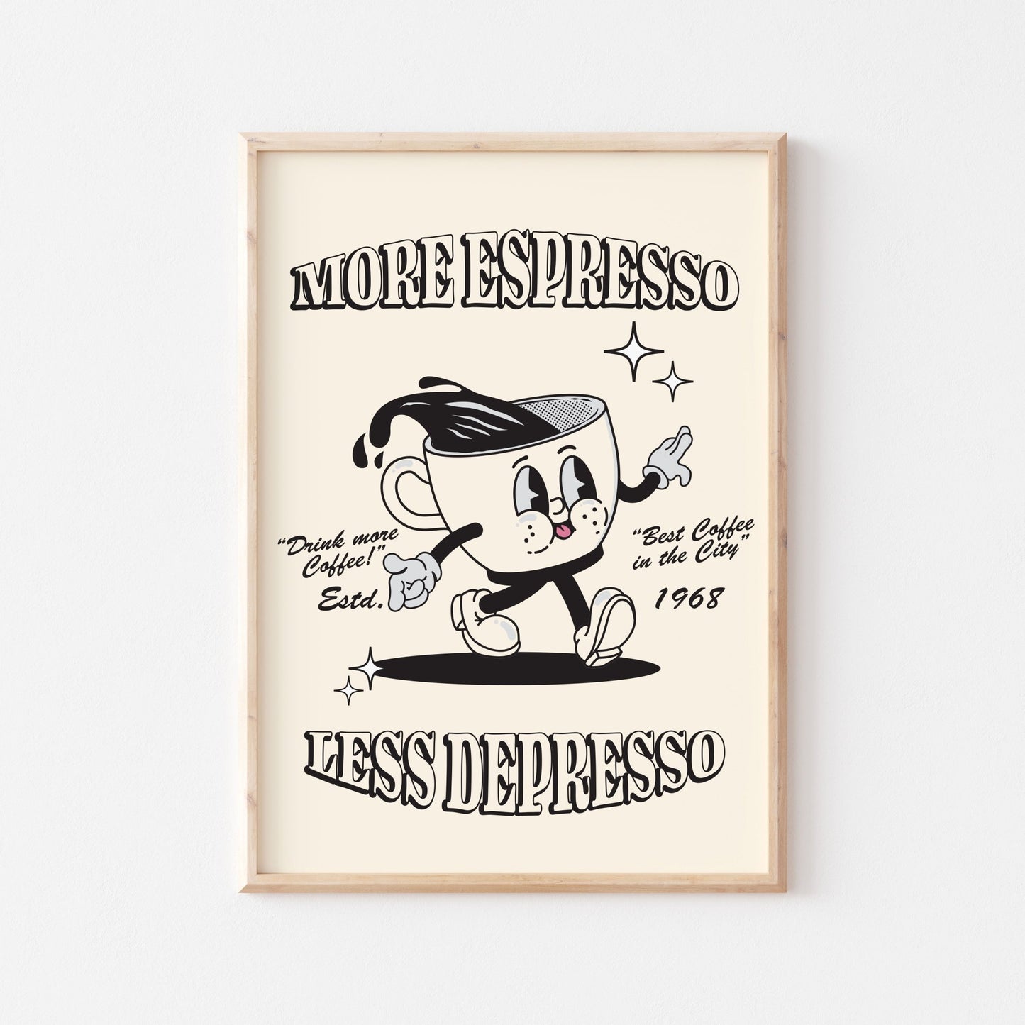 More Espresso Less Depresso No. 1 - POSTERAMI