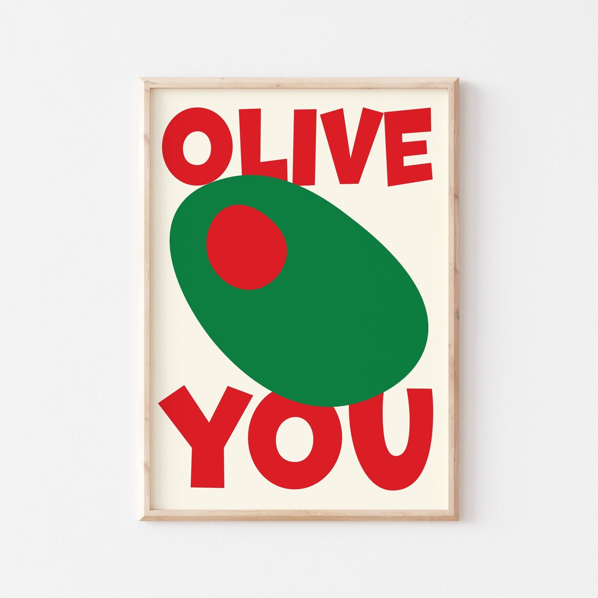 Olive You Art Print - Posterami
