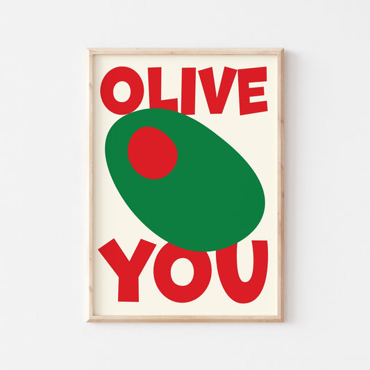 Olive You Art Print - Posterami
