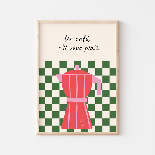 One Coffee Art Print - Posterami