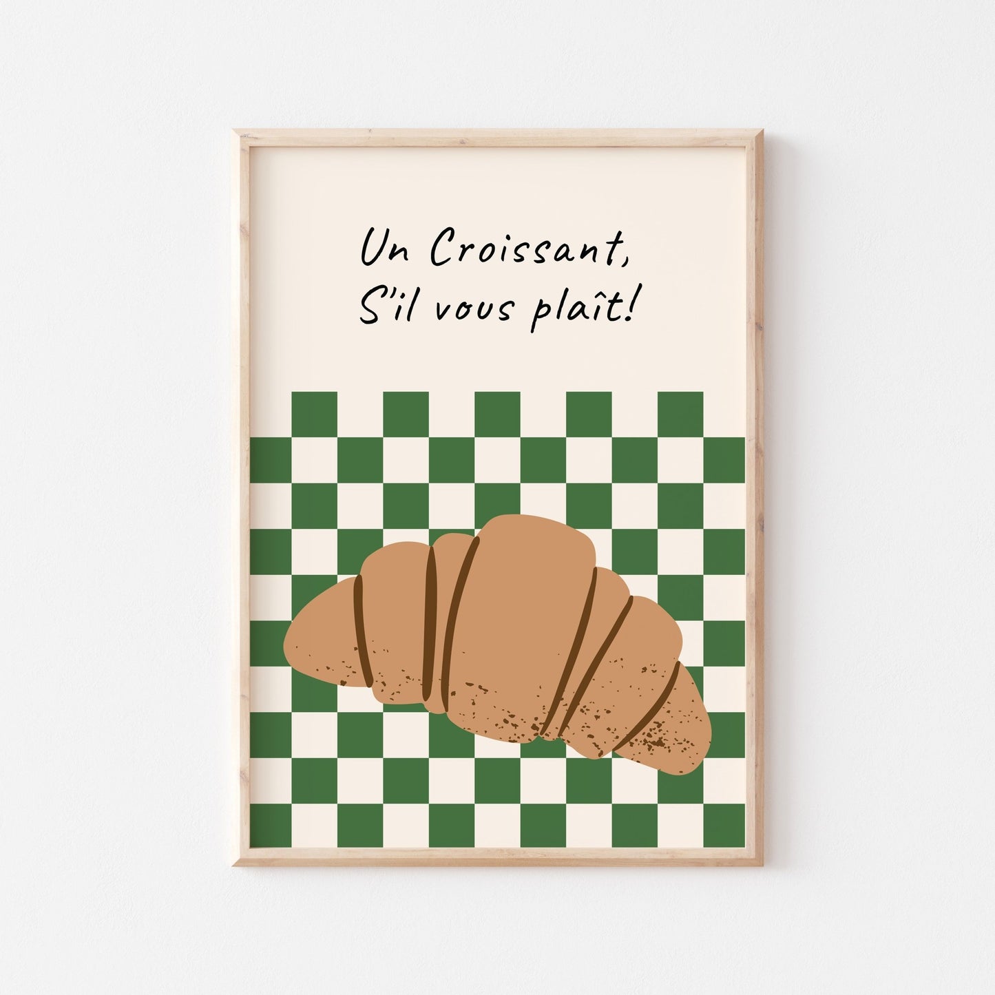 One Croissant Art Print - Posterami