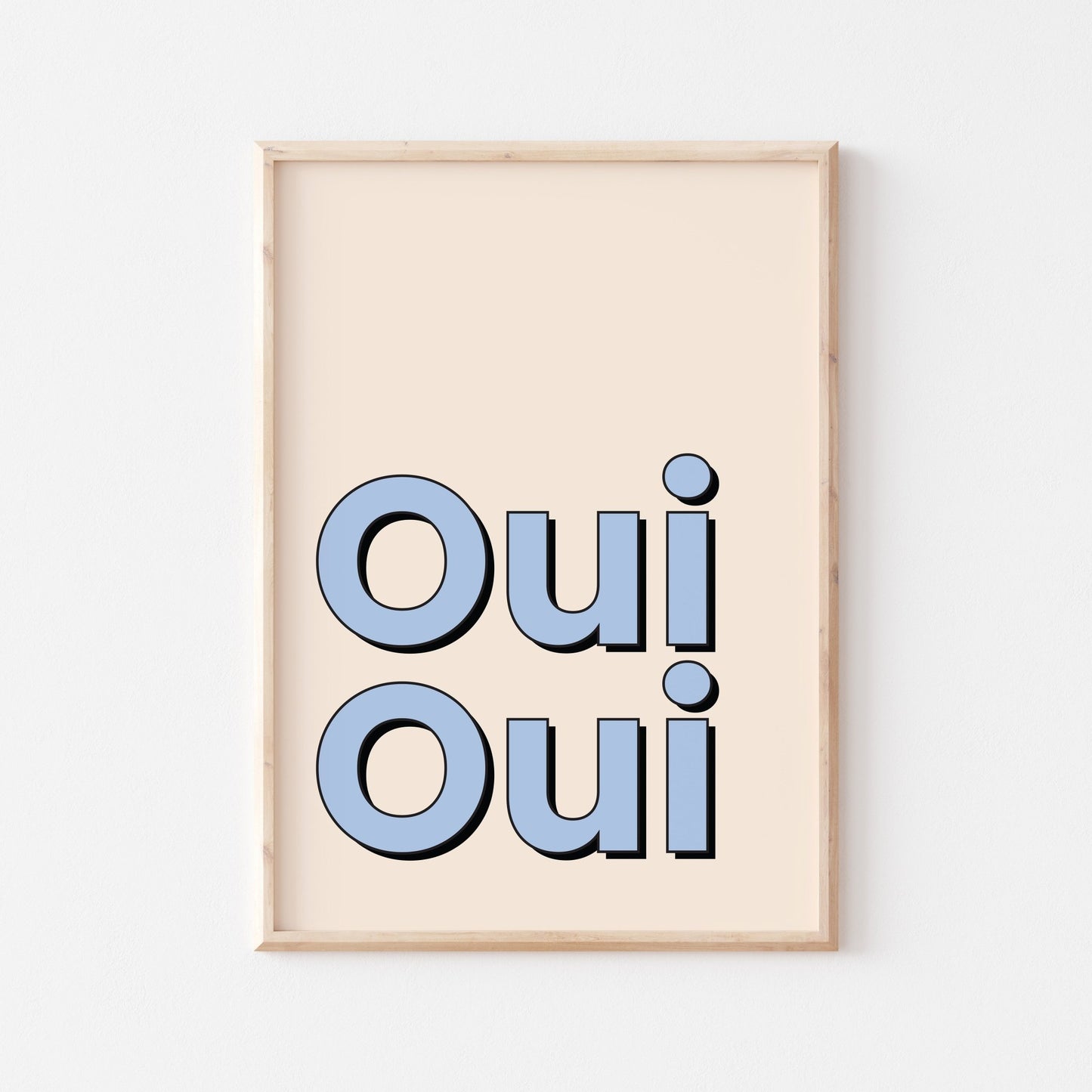 Oui Oui! Blue - POSTERAMI