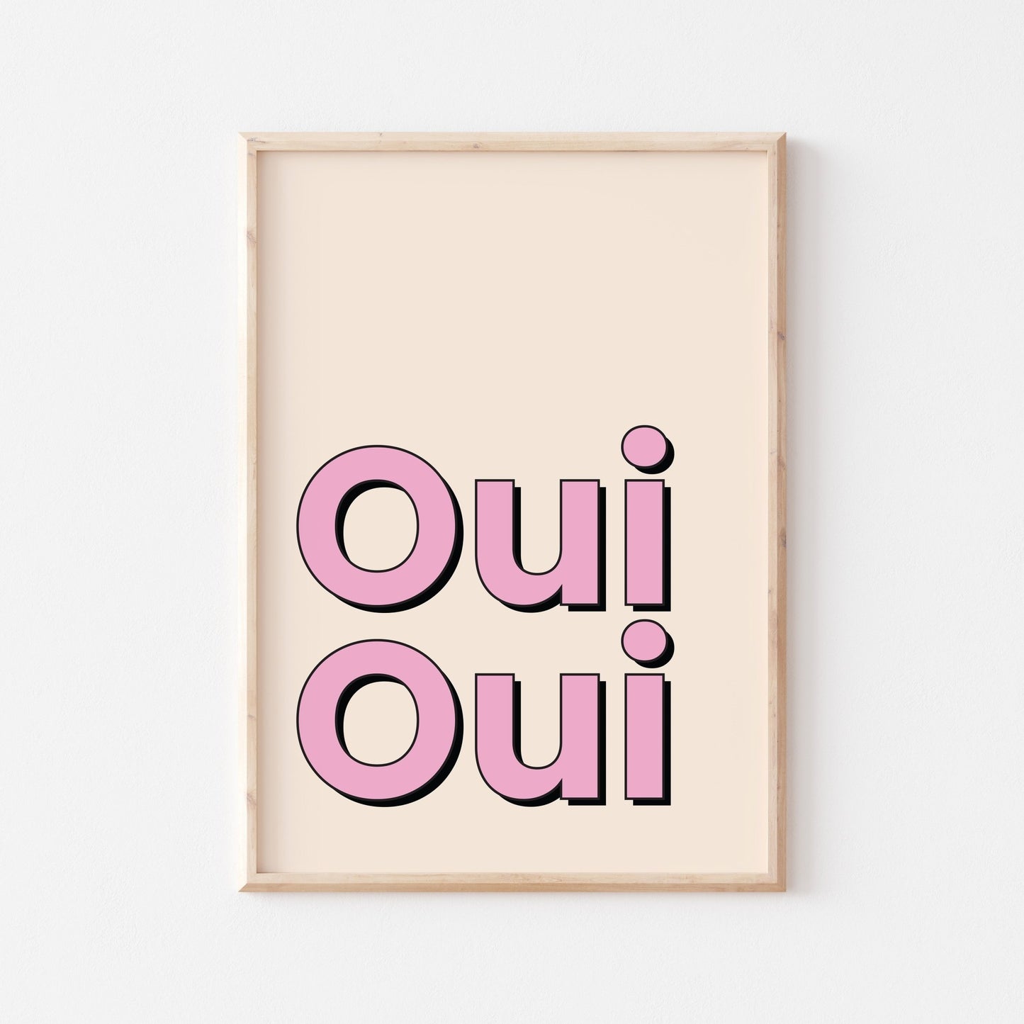 Oui Oui! Pink - POSTERAMI