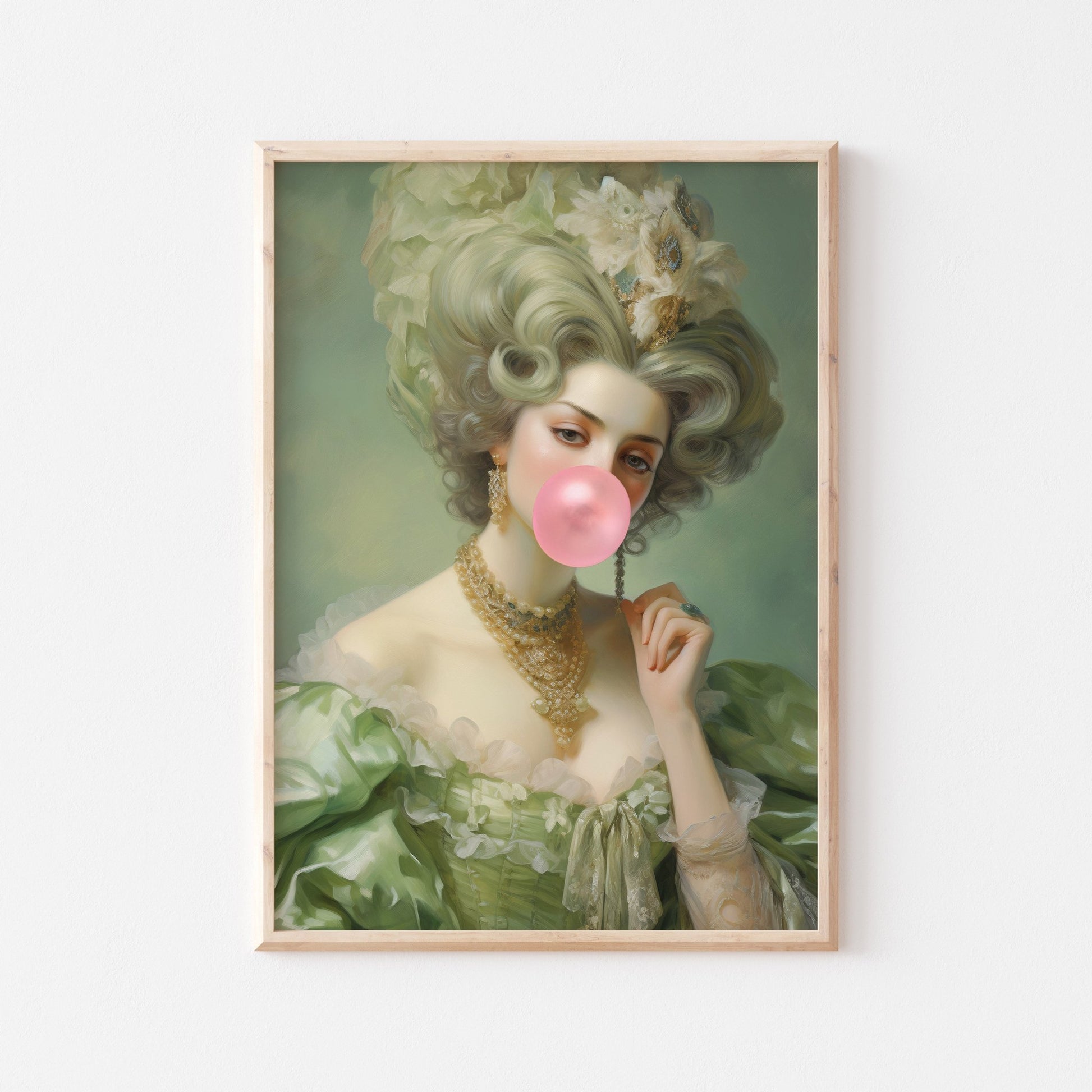 Renaissance Bubble Gum Lady - POSTERAMI