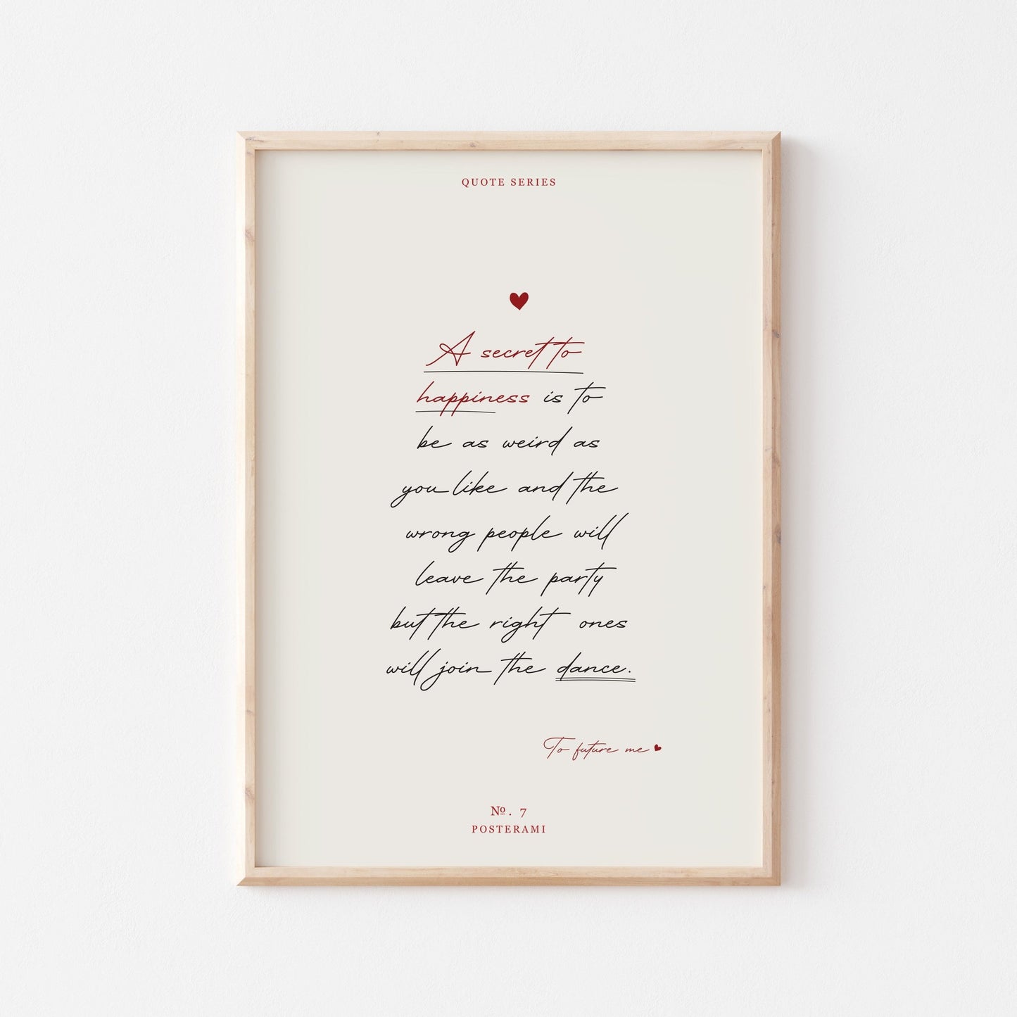Secret To Happiness Art Print - Posterami