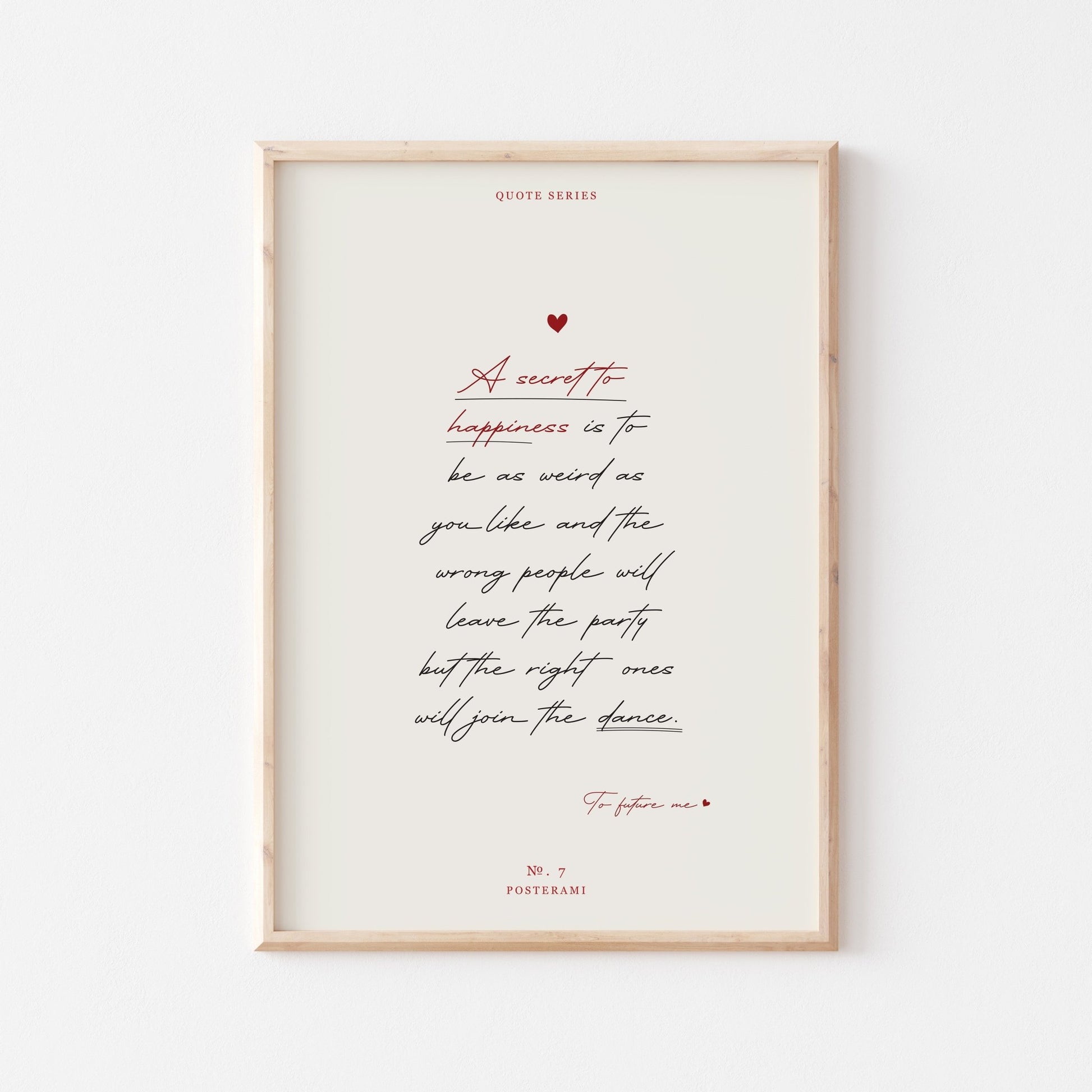 Secret To Happiness Art Print - Posterami