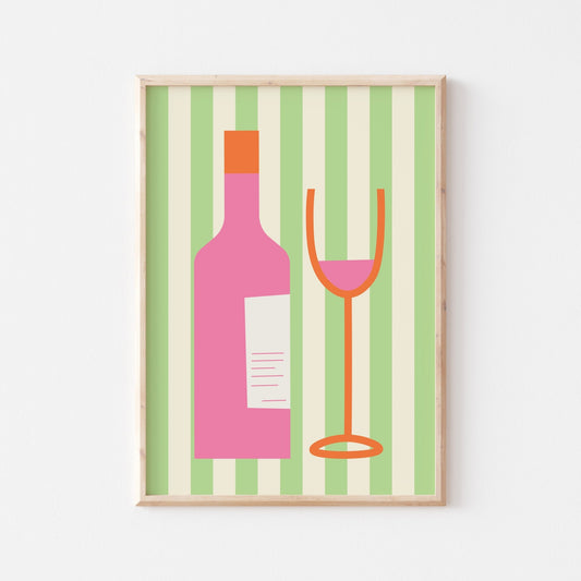 Sip Away Art Print - Posterami